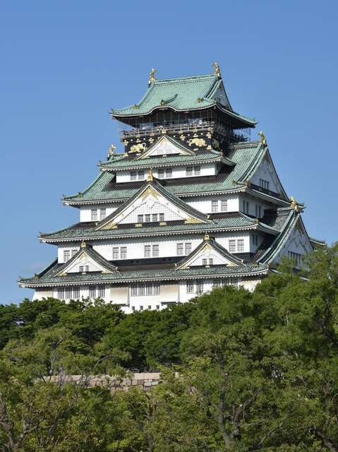 【社会】大阪城天守閣の屋根にのぼり拡声器、欄干乗り越えたか　容疑の81歳男を逮捕